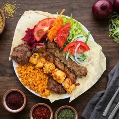 طبق مشاوي مشكلة